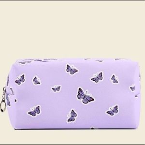 Butterfly print make up bag